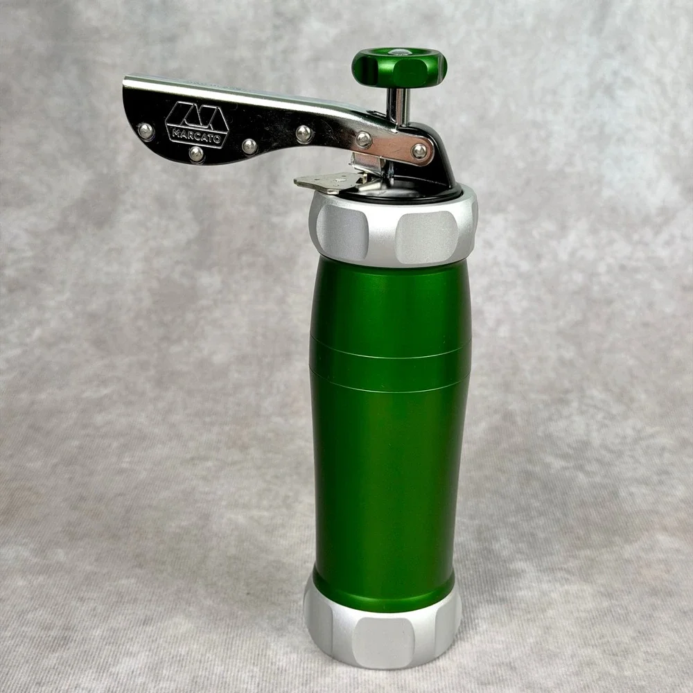 Marcato Atlas Biscuits Cookie Press Green Anodized Aluminum Made in Italy